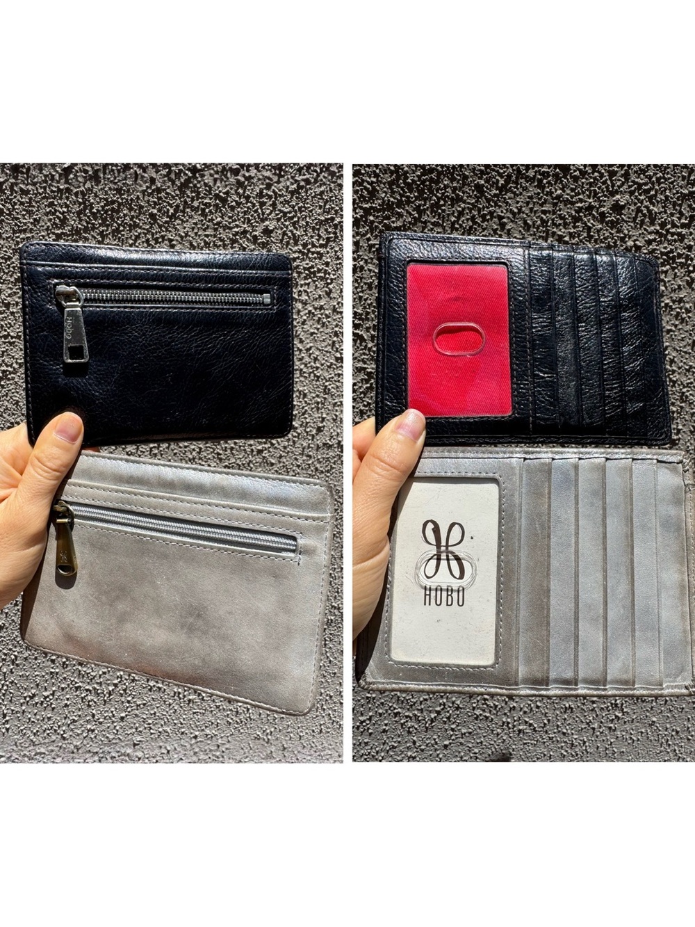 HOBO Set of 2 Flat Leather Card Cases